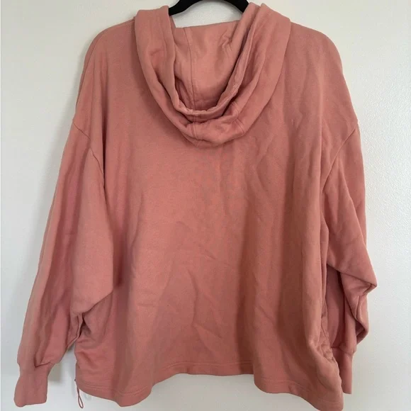 Adidas Light Pink Hoodie Three Stripe Life Japanese Logo - Picture 3 of 5